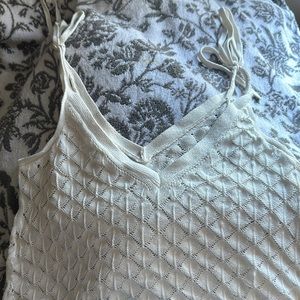 abercrombie & fitch knit lace top